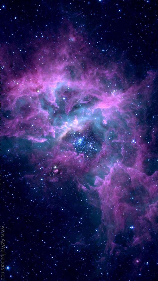 Purple Blue Galaxy Space Background Graphic by Rizu Designs · Creative  Fabrica