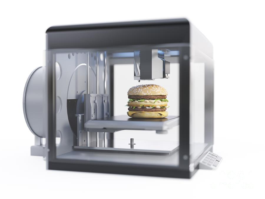 3d printed burger