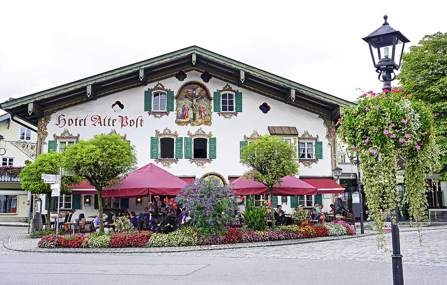 A Bavarian Restaurant In Oberammergau Germany #3 Photograph by Rick Rosenshein