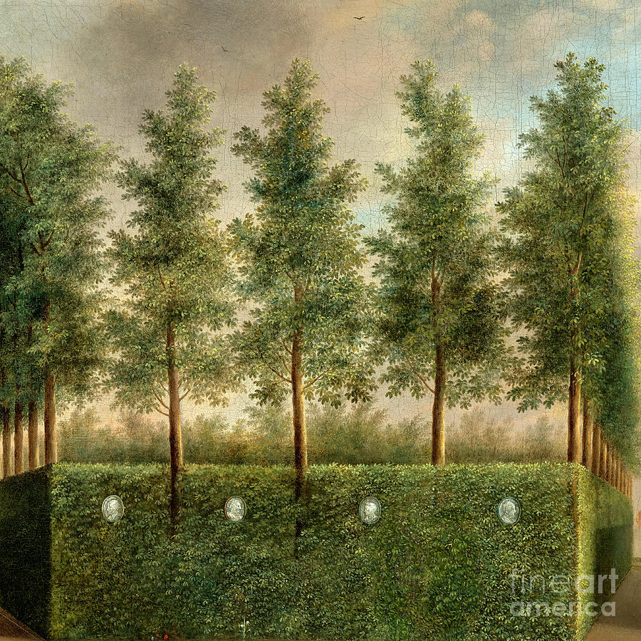 A Formal Garden #3 Painting by Audrey Jeanne Roberts