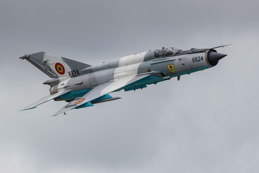 A Romanian Air Force Mig-21 Lancer Photograph by Rob Edgcumbe - Pixels