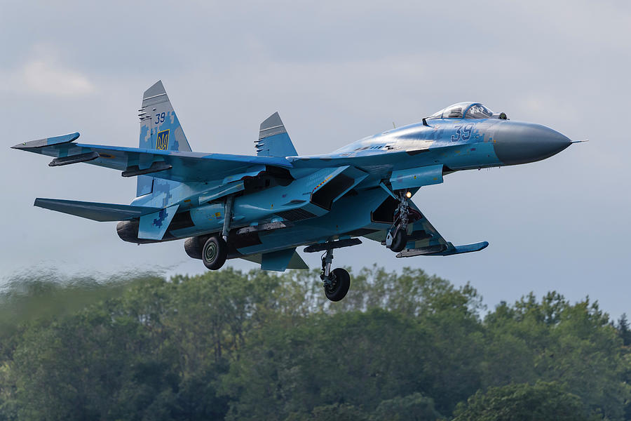 A Ukrainian Air Force Sukhoi Su-27 Photograph by Rob Edgcumbe - Fine ...