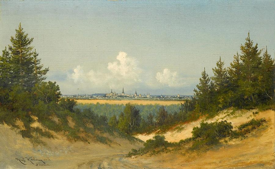 A View Of Tallinn Painting