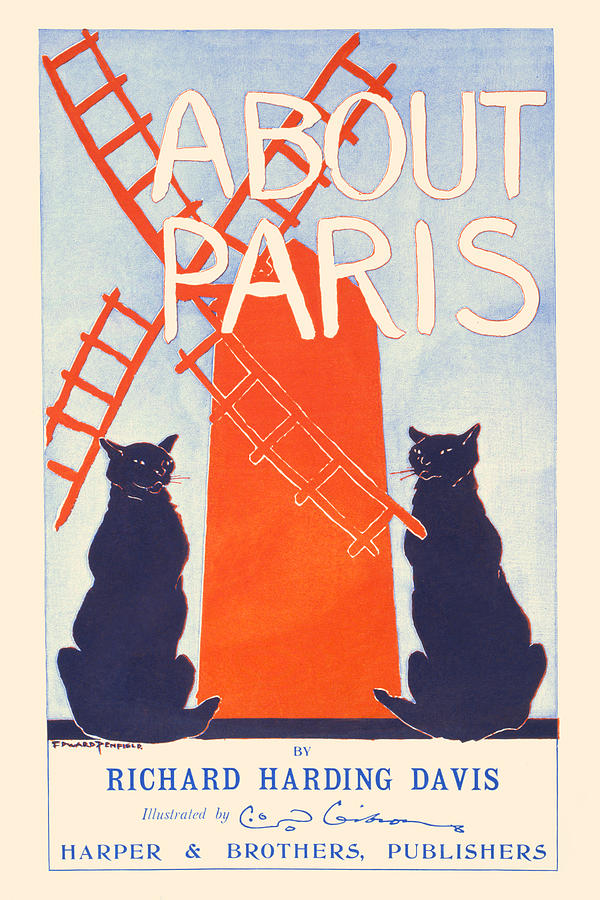 About Paris #3 Painting by Edward Penfield