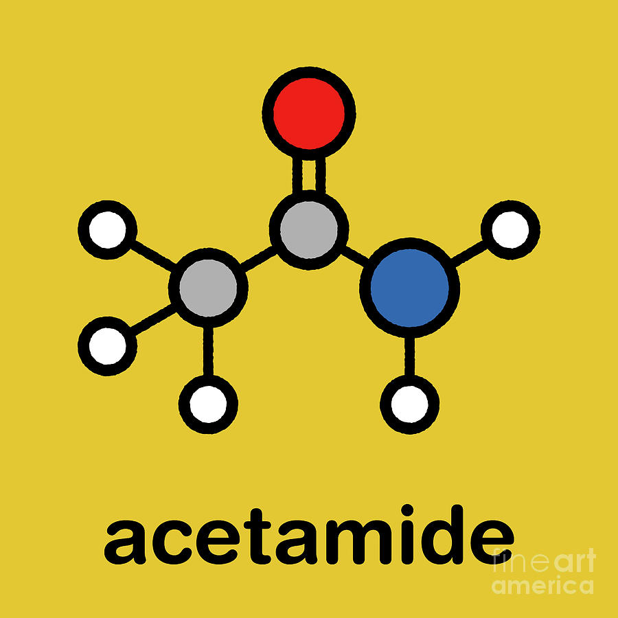 Ring Photograph - Acetamide Molecule #3 by Molekuul/science Photo Library