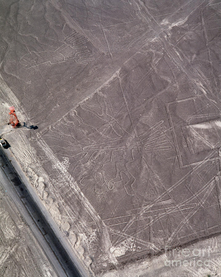 Landscape Photograph - Aerial View Of Nazca Lines by Prehistoric