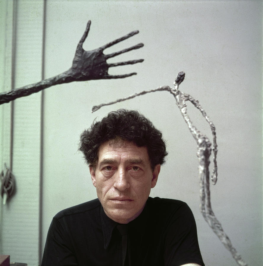 Portrait Photograph - Alberto Giacometti by Gordon Parks