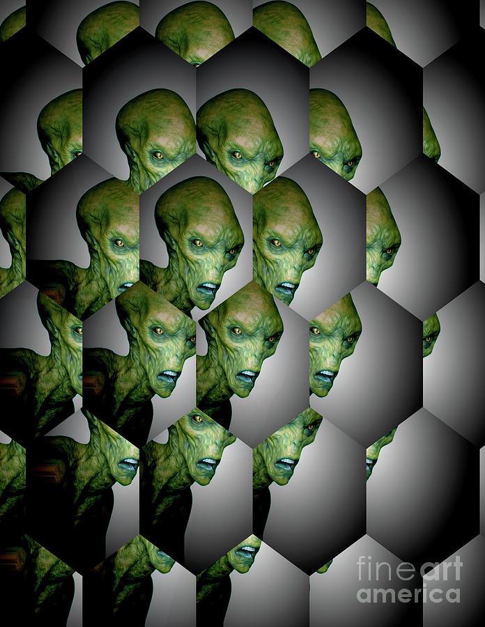 Alien Files #3 Digital Art by Esoterica Art Agency