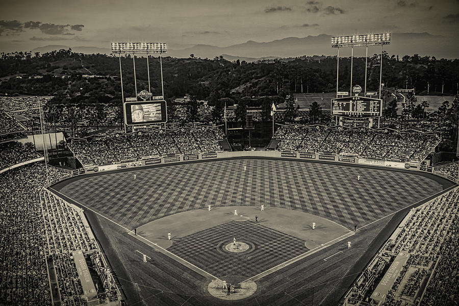 Los Angeles Dodgers Photograph - An Evening At Dodger Stadium #3 by Mountain Dreams