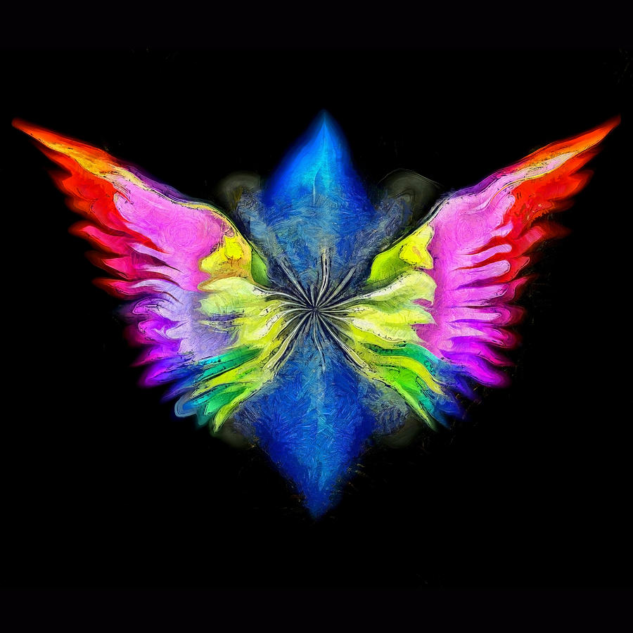 Angels wings #3 Digital Art by Bruce Rolff