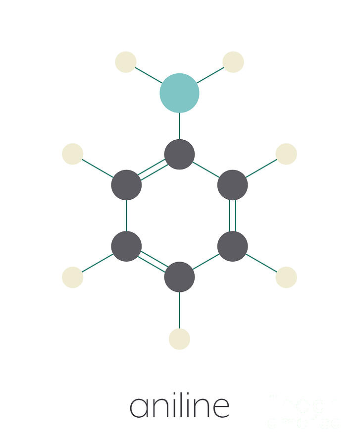 Aniline Molecule #3 Photograph by Molekuul/science Photo Library