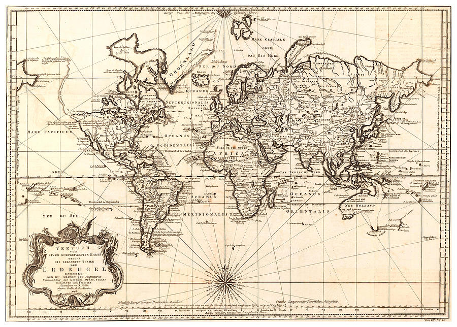 Antique World Map Old Cartographic Map Antique Maps Digital