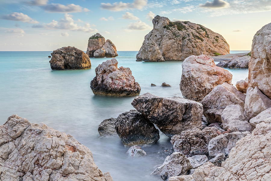 Aphrodites Rock, Republic Of Cyprus #3 Digital Art by Reinhard Schmid