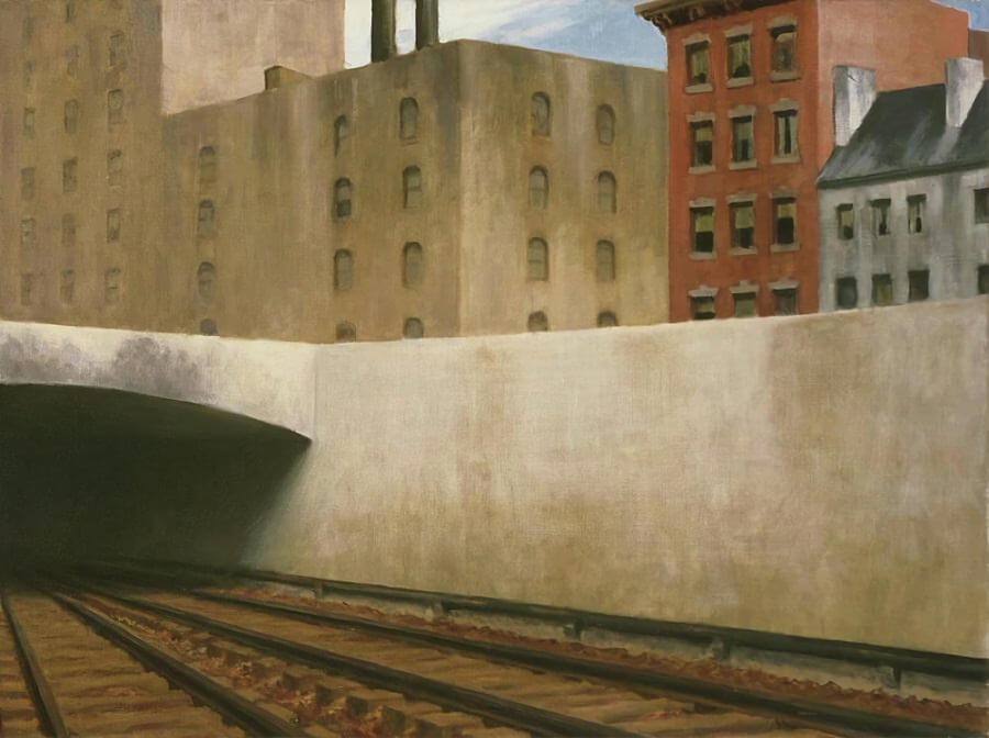 Approaching A City Painting by Edward Hopper