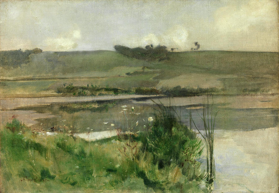 Arques-la-bataille. #3 Painting by John Henry Twachtman