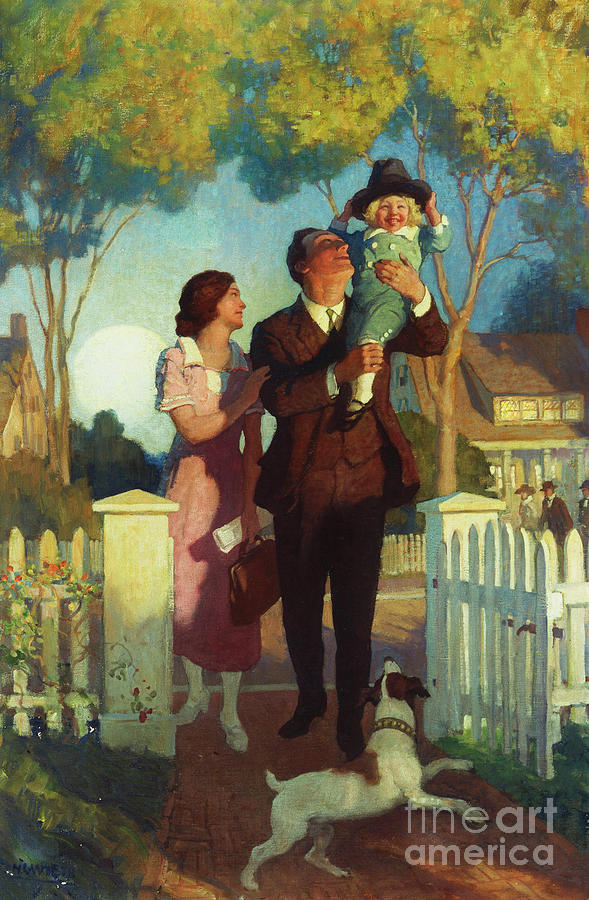 Arriving Home Painting by Newell Convers Wyeth
