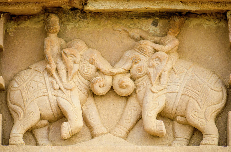 Arts On Wall, Khajuraho Temples, India #3 Photograph by Panoramic Images