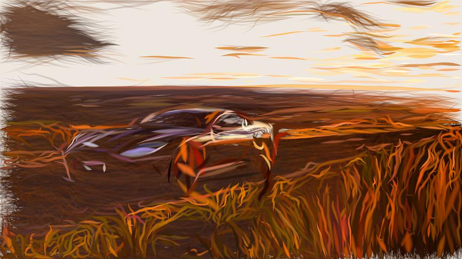 Aston Martin DBS Superleggera Drawing #4 Digital Art by CarsToon Concept