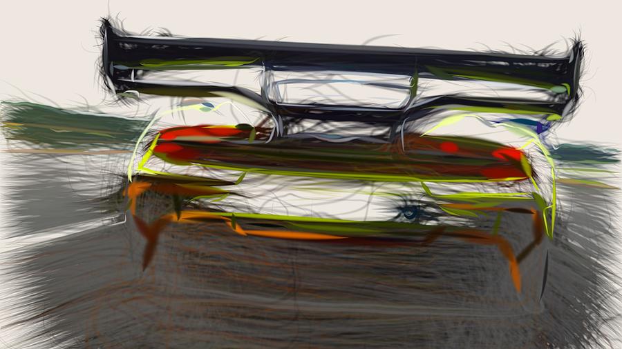 Aston Martin Vulcan Amr Pro Drawing Digital Art