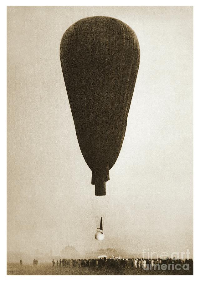 August Piccard Balloon Ascent #3 Photograph by Detlev Van Ravenswaay/science Photo Library