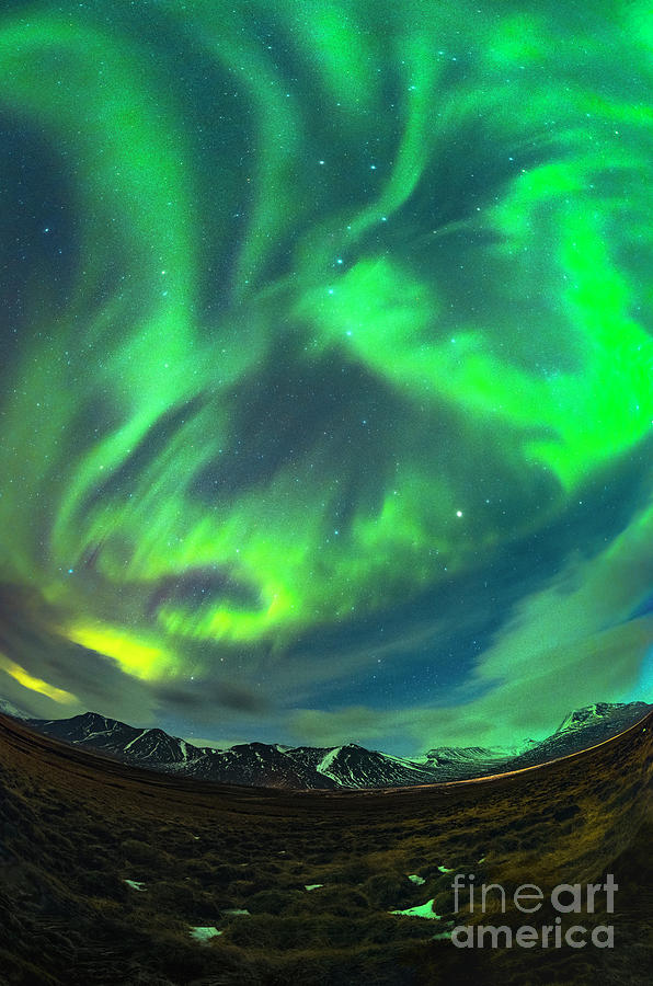 Aurora Borealis Over Iceland #3 Photograph by Miguel Claro/science Photo Library