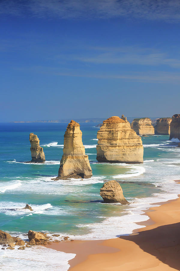 Australia, Victoria, Oceania, Great Ocean Road, Twelve Apostles Sea Rocks #3 Digital Art by Maurizio Rellini