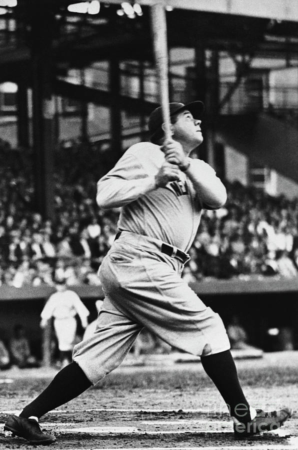 Babe Ruth At Bat #3 Photograph by Bettmann