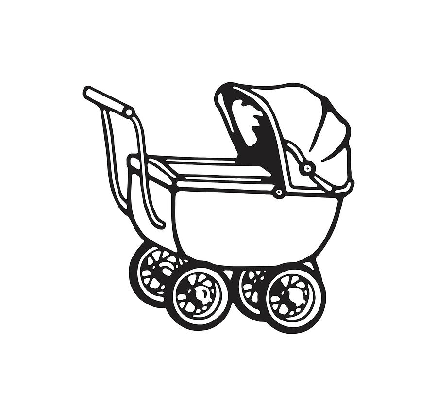 Baby Carriage Drawing by CSA Images - Fine Art America