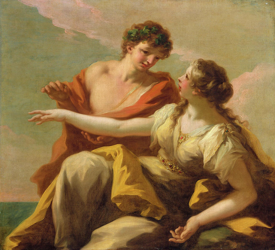 Bacchus and Ariadne. #3 Painting by Giovanni Antonio Pellegrini