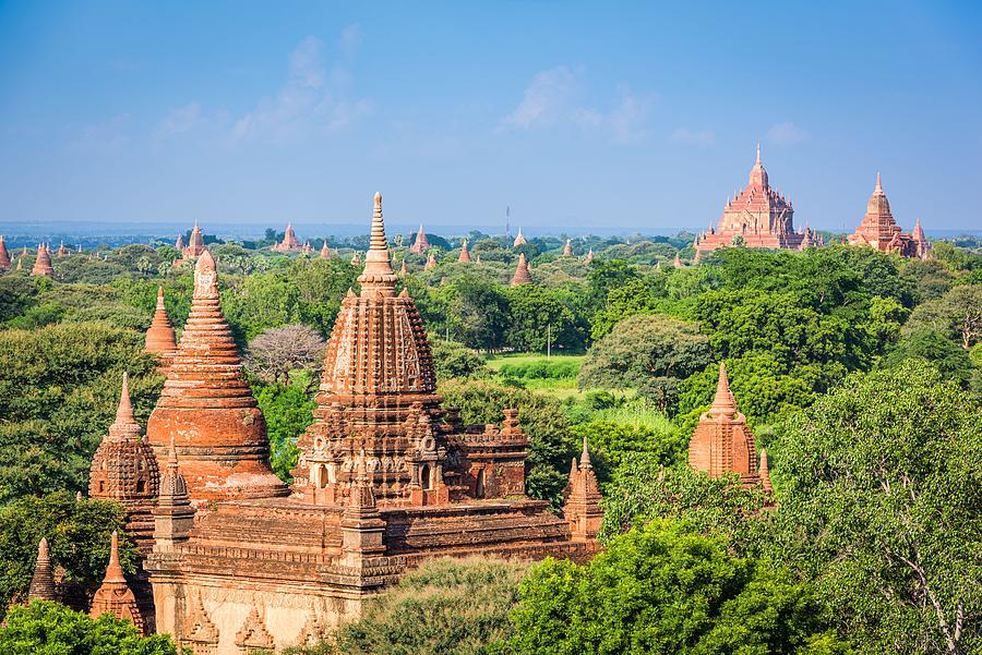 Architecture Photograph - Bagan, Myanmar Ancient Temple Ruins #3 by Sean Pavone
