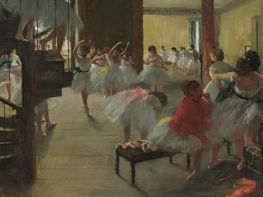 Edgar Degas Painting - Ballet School #2 by Edgar Degas