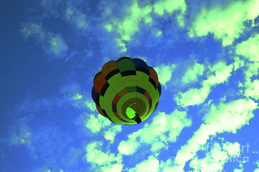 Balloon overhead #3 Photograph by Jeff Swan