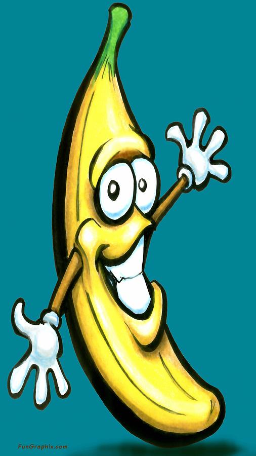 Banana Digital Art by Kevin Middleton