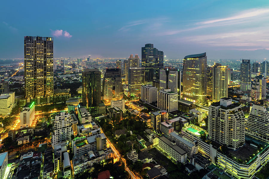 Bangkok City Photograph by Pornpisanu Poomdee