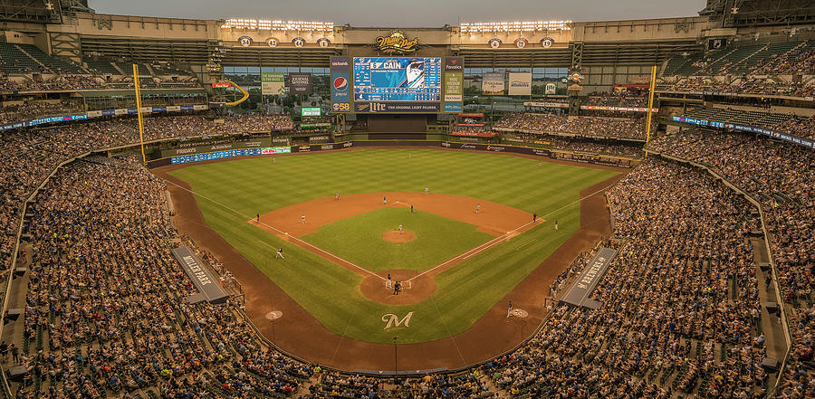 Milwaukee Brewers Photograph - Baseball Game At Miller Park #3 by Panoramic Images