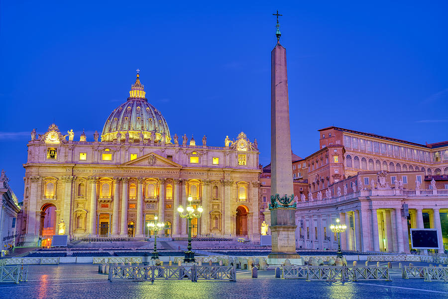 Architecture Photograph - Basilica Di San Pietro, Vatican, Rome #3 by Daniel Chetroni
