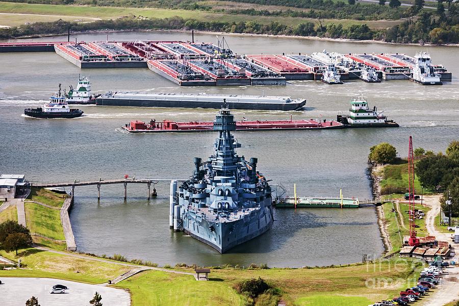 Houston Photograph - Battleship Texas #3 by Jim West/science Photo Library