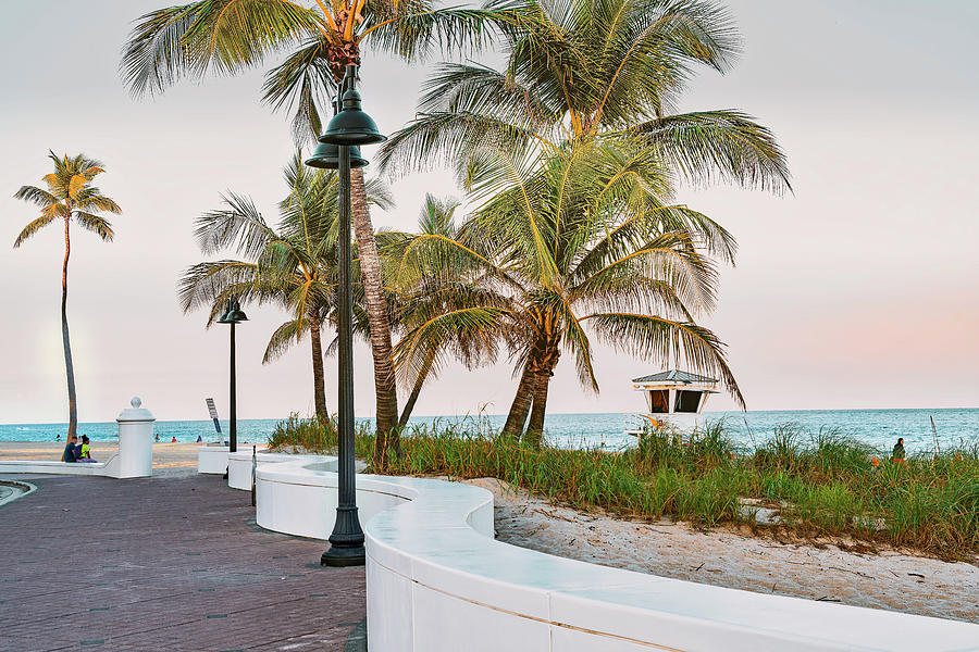 Beach At Fort Lauderdale, Fl #3 Digital Art by Laura Zeid