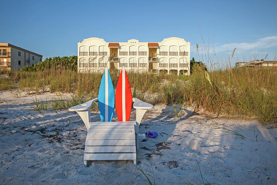 Beach In St Petersburg Florida #3 Digital Art by Lumiere