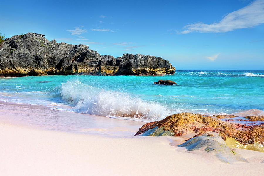 Beach, South Shore, Bermuda #3 Digital Art by Lumiere