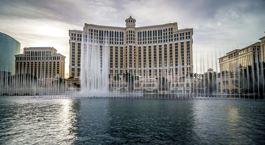 Bellagio Hotel And Other Architecture In Las Vegas Nevada #3 Photograph by Alex Grichenko
