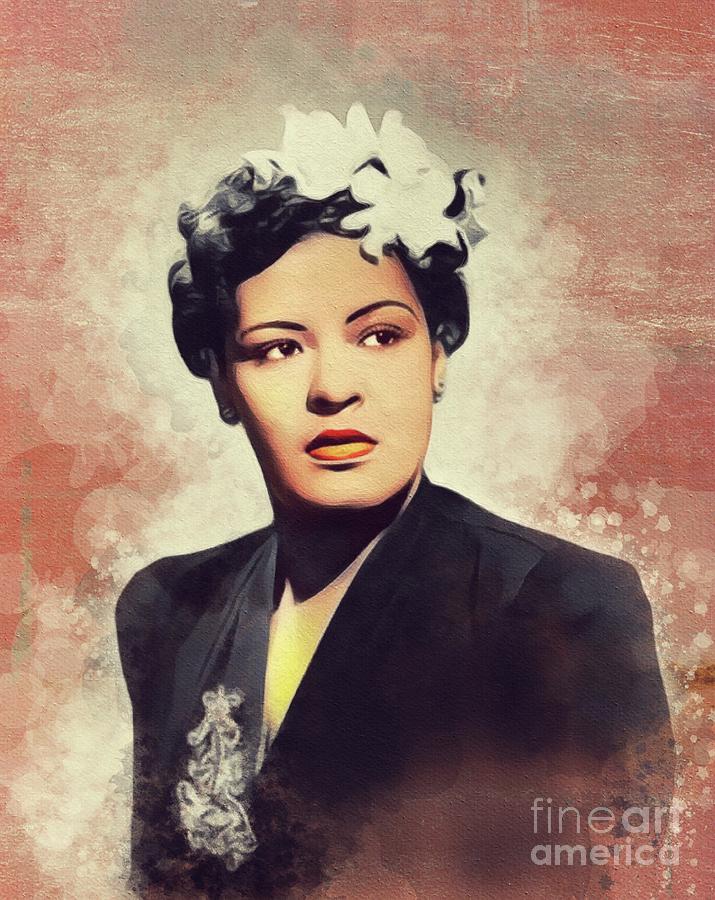 Billie Holiday, Music Legend Painting