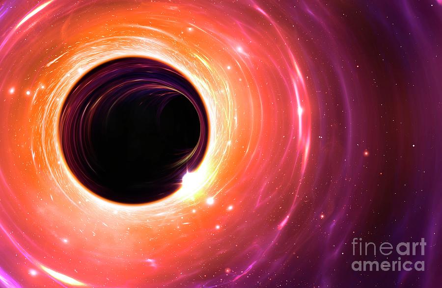 Space Photograph - Black Hole #3 by Mark Garlick/science Photo Library