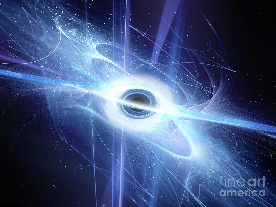 Black Hole With Event Horizon #3 Photograph by Sakkmesterke/science Photo Library