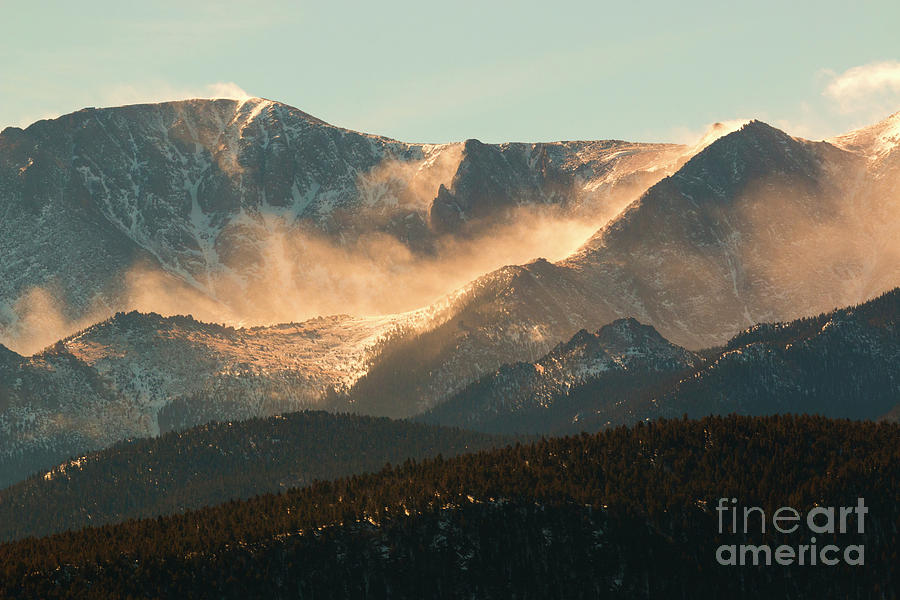 Blowing Snow on Pikes Peak Colorado #3 Photograph by Steven Krull