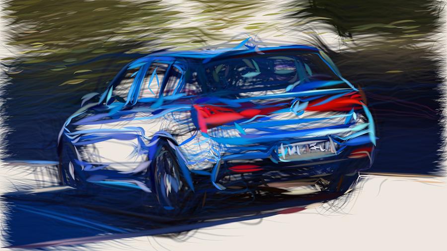 BMW M140i Drawing Digital Art by CarsToon Concept - Fine Art America