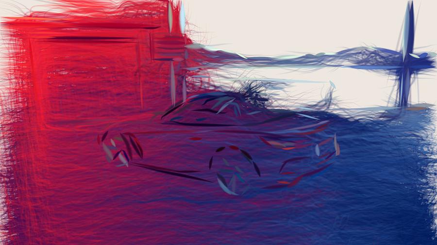 BMW Z4 M40i Drawing #4 Digital Art by CarsToon Concept