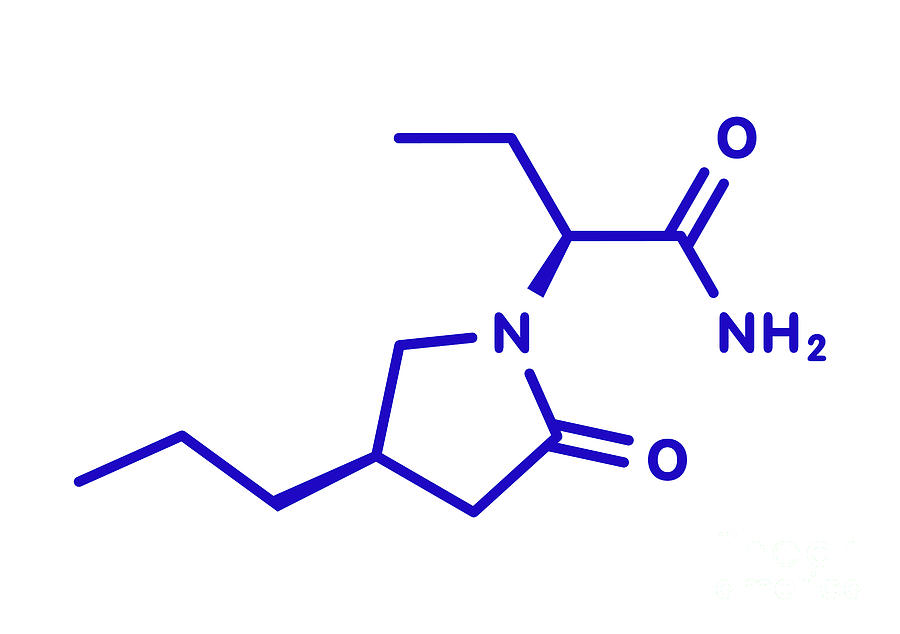 Brivaracetam Anticonvulsant Drug Molecule #3 Photograph by Molekuul/science Photo Library