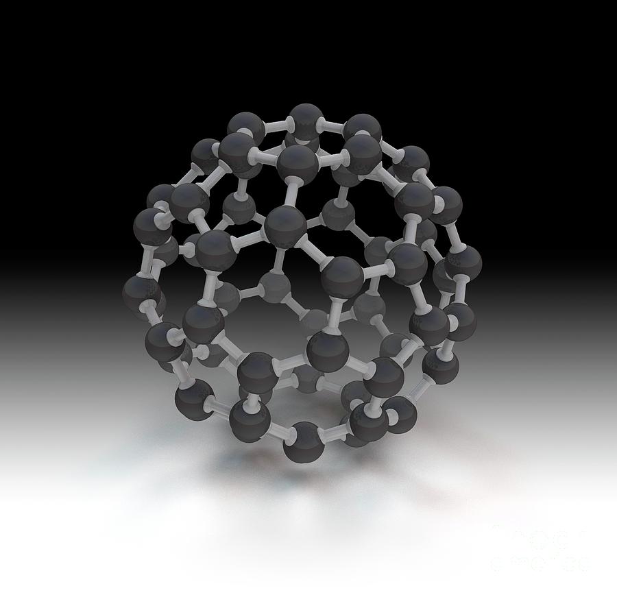 Buckminsterfullerene Molecule (c60) #3 Photograph by Mikkel Juul Jensen/science Photo Library