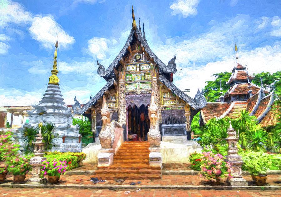 Buddhist Temples In Chiang Mai Photograph By Robert Kinser - Pixels